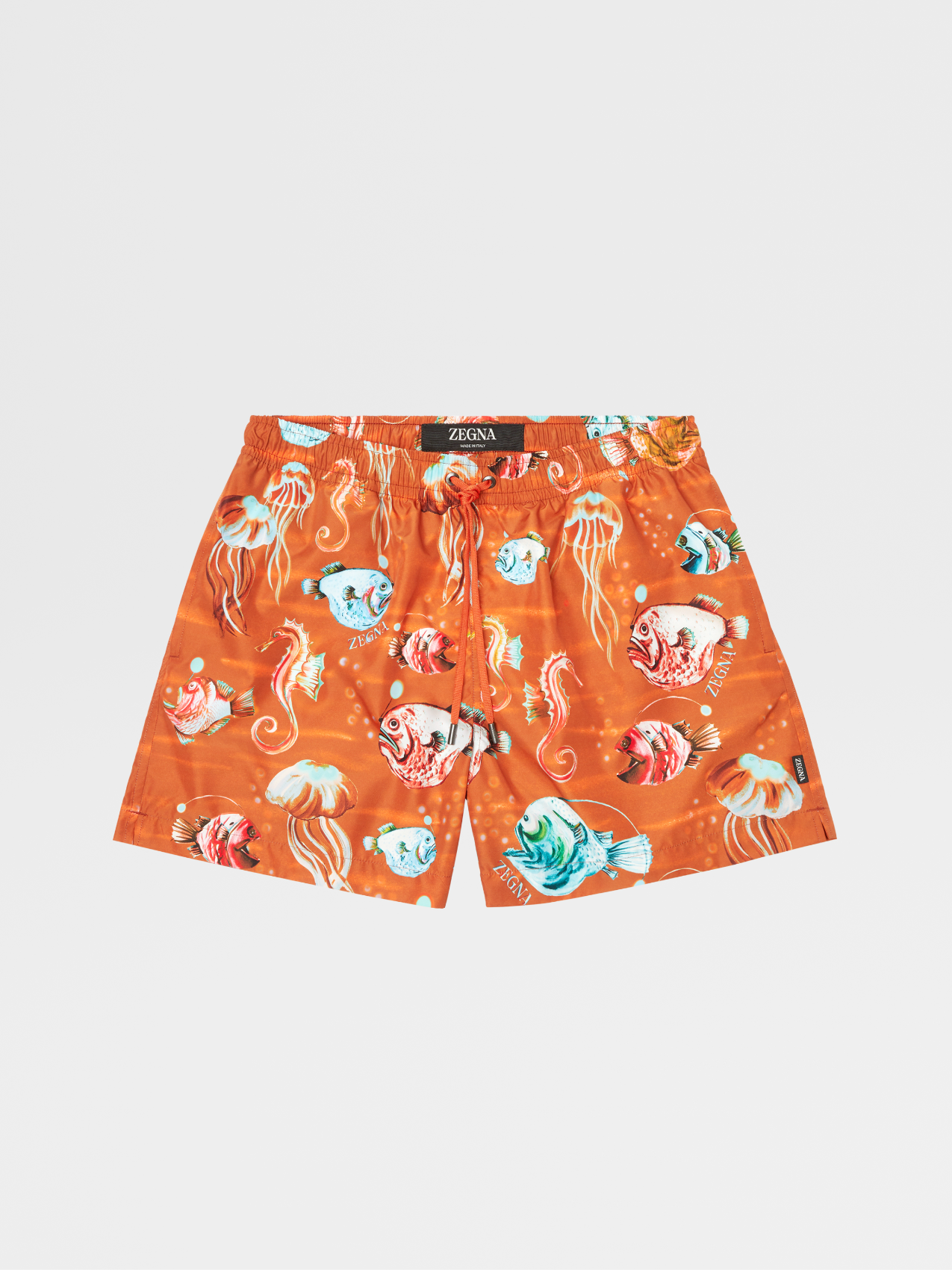 Orange Technical Fabric Swim Boxers